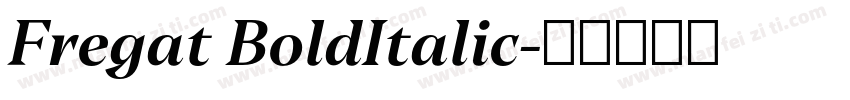 Fregat BoldItalic字体转换